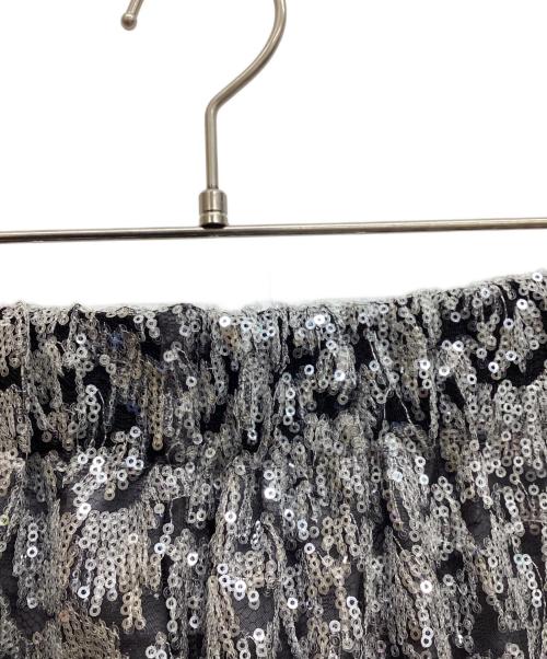 journal standard L'essage（ジャーナルスタンダード レサージュ）journal standard L'essage (ジャーナルスタンダード レサージュ) スパンコールミドルスカート グレー サイズ:F 未使用品の古着・服飾アイテム