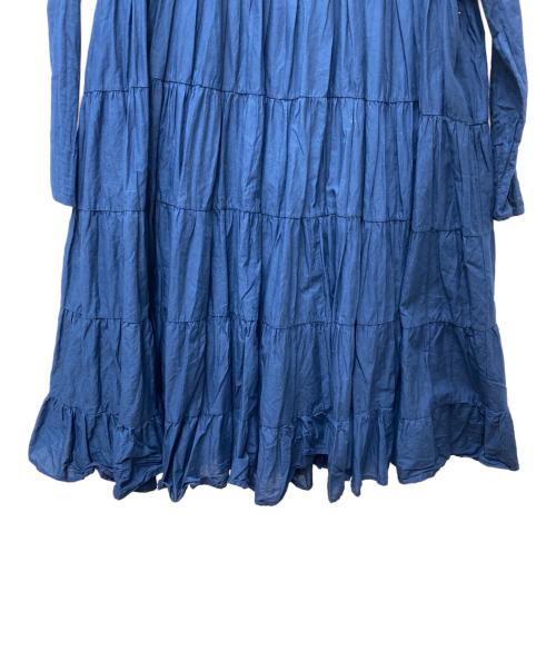 trefle（トレフル）trefle (トレフル) ボリュームティアードワンピース　230381K ネイビー サイズ:表記なしの古着・服飾アイテム