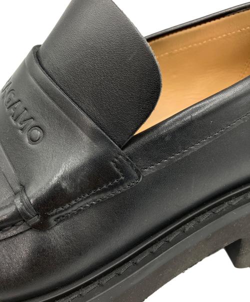Ferragamo（フェラガモ）Ferragamo (フェラガモ) ラグソールローファー ブラック サイズ:8 1/2の古着・服飾アイテム