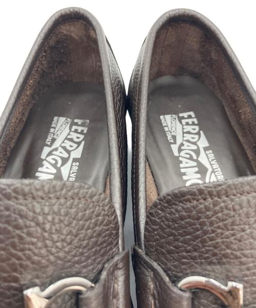 Salvatore Ferragamo（サルヴァトーレ フェラガモ）Salvatore Ferragamo (サルヴァトーレ フェラガモ) ビットローファー ブラウン サイズ:8 1/2の古着・服飾アイテム