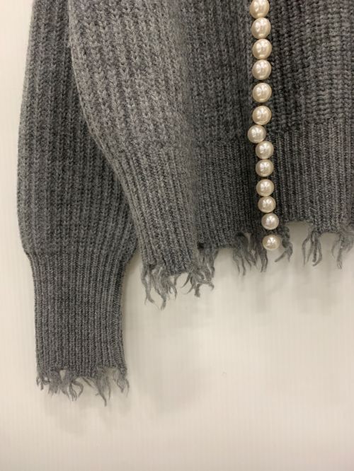 MADISON BLUE（マディソンブルー）MADISON BLUE (マディソンブルー) PEARL DAMEGE CD BRITISH WOOL グレー サイズ:00(XS)の古着・服飾アイテム