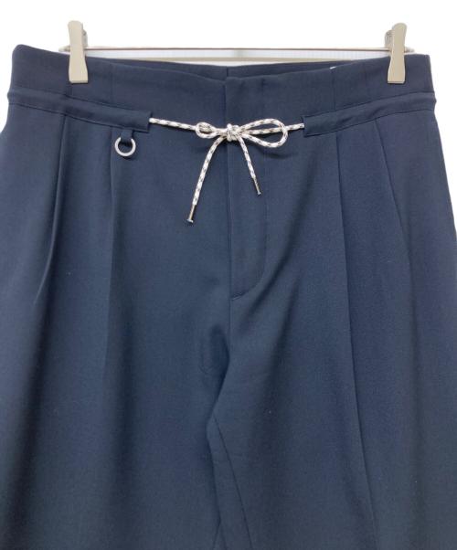 Be able（ビー エイブル）Be able (ビー エイブル) ERIK コットン2プリーツパンツ ネイビー サイズ:SIZE 81cm (W32)の古着・服飾アイテム