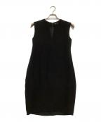 YOKO CHANヨーコチャン）の古着「スリットラインドレス」｜ブラック