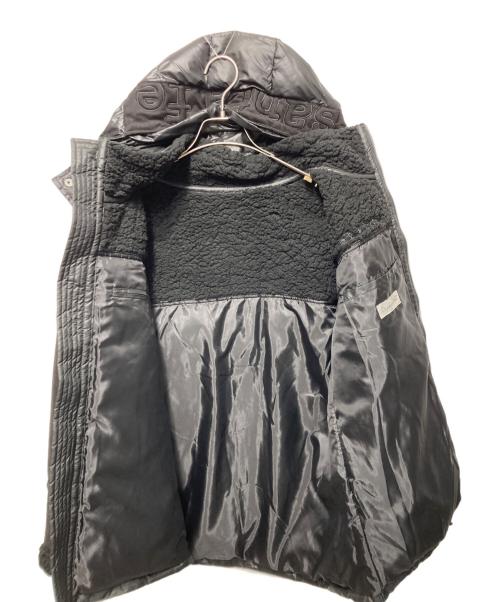 santa fe（サンタフェ）santa fe (サンタフェ) フェイクムートン切り替えダウンブルゾン ブラック サイズ:48の古着・服飾アイテム