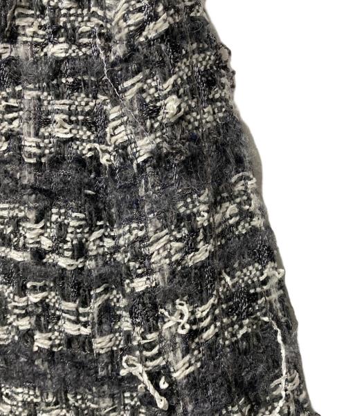 GRACE CLASS（グレースクラス）GRACE CLASS (グレースクラス) ファー付きツイードコート グレー サイズ:36の古着・服飾アイテム