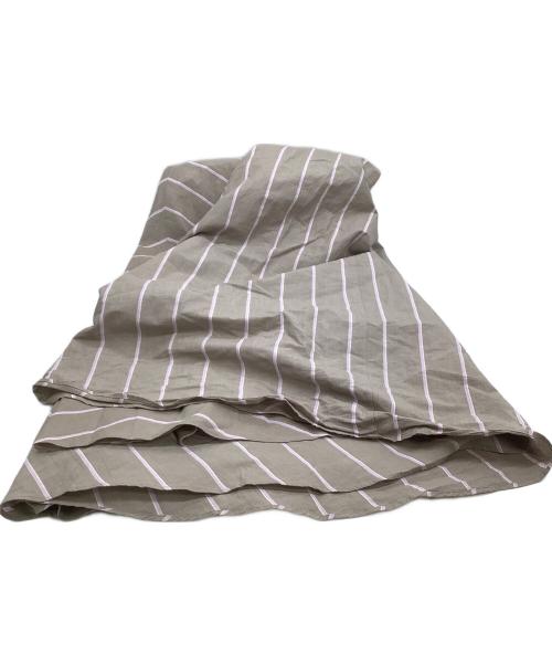 ebure（エブール）ebure (エブール) ストライプノースリーブワンピース ベージュ サイズ:38の古着・服飾アイテム