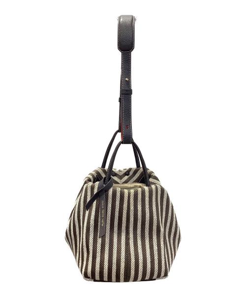 mica della valle（ミカ デラ ヴァッレ）mica della valle (ミカ デラ ヴァッレ) ヌーヴォラ ピッコラ ブラウン×ベージュの古着・服飾アイテム