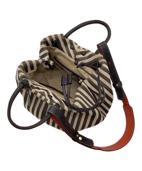 mica della valle（ミカ デラ ヴァッレ）mica della valle (ミカ デラ ヴァッレ) ヌーヴォラ ピッコラ ブラウン×ベージュの古着・服飾アイテム