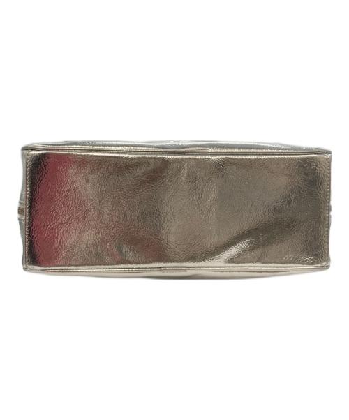 Adam et Rope（アダム エ ロペ）Adam et Rope (アダム エ ロペ) ロゴスクエアボストンバッグ シルバーの古着・服飾アイテム