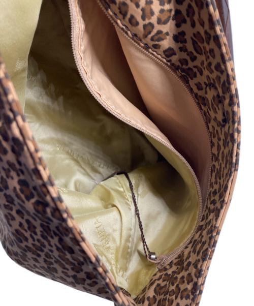 BOTTEGA VENETA（ボッテガベネタ）BOTTEGA VENETA (ボッテガベネタ) ワンショルダーバッグ/レオパード/ハンドバッグ ブラウンの古着・服飾アイテム