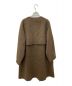 GALERIE VIE (ギャルリーヴィー) . ウールダブルフェイス ダブルブレストノーカラーコート ブラウン サイズ:36：18000円