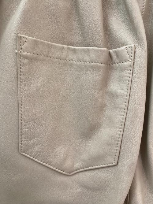 L'appartement（アパルトモン）L'appartement (アパルトモン) シープレザーパンツ ベージュ サイズ:34の古着・服飾アイテム