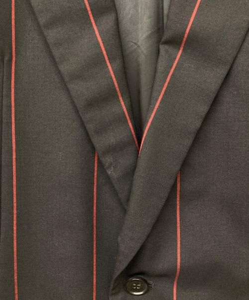 LITTLEBIG（リトルビッグ）LITTLEBIG (リトルビッグ) Removable Stripe Single Jacket ブラック×レッド サイズ:46の古着・服飾アイテム