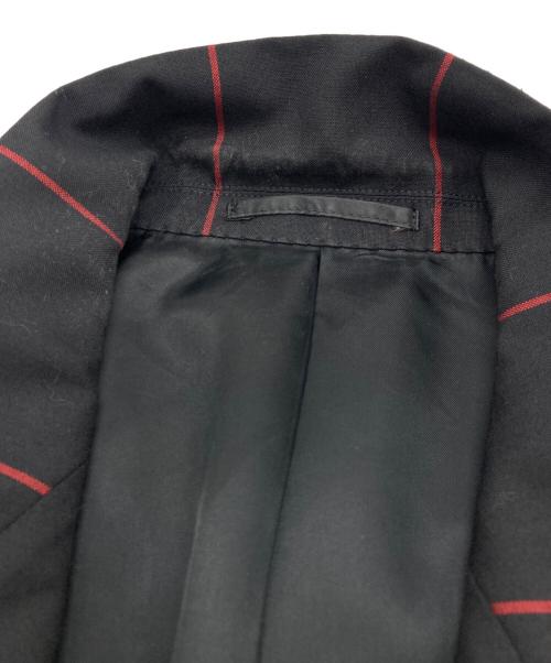 LITTLEBIG（リトルビッグ）LITTLEBIG (リトルビッグ) Removable Stripe Single Jacket ブラック×レッド サイズ:46の古着・服飾アイテム