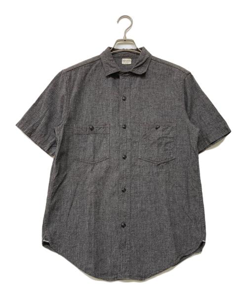 freewheelers（フリーホイーラーズ）freewheelers (フリーホイーラーズ) SHORT SLEEVE WORK SHIRTS グレー サイズ:16の古着・服飾アイテム