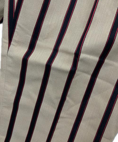 CHAOS（カオス）CHAOS (カオス) ストライプパンツ ベージュ サイズ:38の古着・服飾アイテム