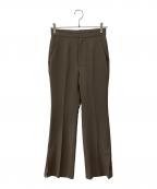 Nobleノーブル）の古着「サイドベンツスリムパンツ」｜ブラウン