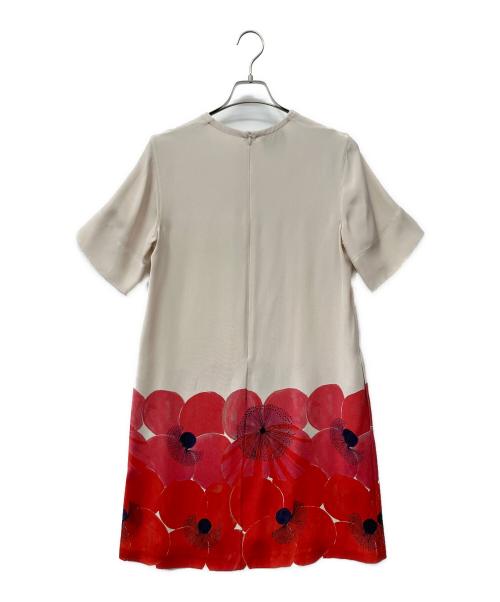 AKRIS（アクリス）AKRIS (アクリス) シルクドレープチュニックドレス ベージュ サイズ:36　の古着・服飾アイテム