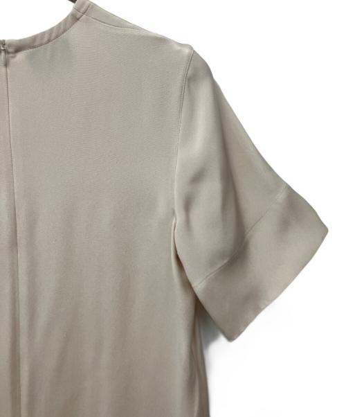 AKRIS（アクリス）AKRIS (アクリス) シルクドレープチュニックドレス ベージュ サイズ:36　の古着・服飾アイテム