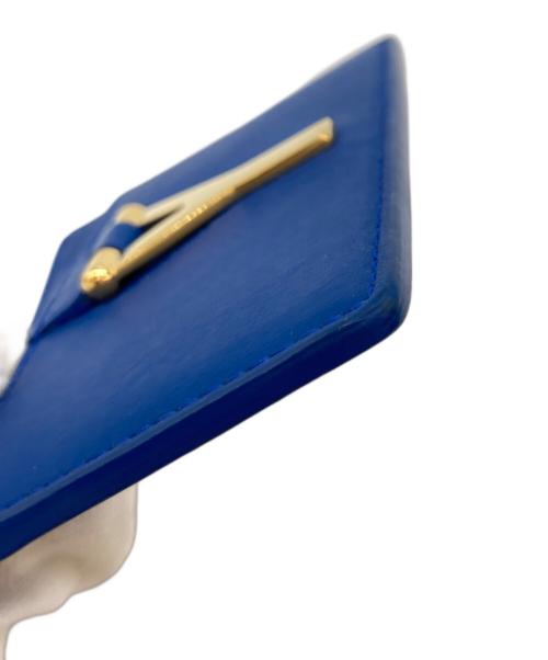 Saint Laurent Paris（サンローランパリ）Saint Laurent Paris (サンローランパリ) カードケース ブルーの古着・服飾アイテム