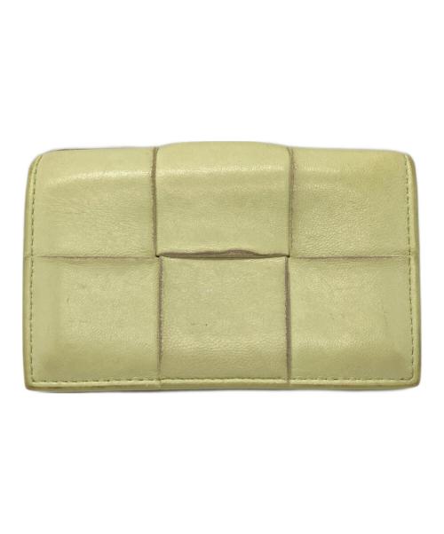 BOTTEGA VENETA（ボッテガベネタ）BOTTEGA VENETA (ボッテガベネタ) カードケース 黄緑の古着・服飾アイテム