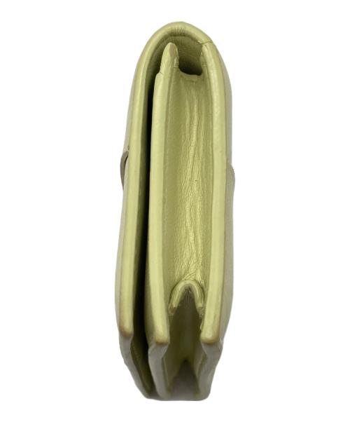 BOTTEGA VENETA（ボッテガベネタ）BOTTEGA VENETA (ボッテガベネタ) カードケース 黄緑の古着・服飾アイテム