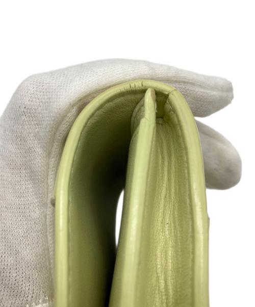 BOTTEGA VENETA（ボッテガベネタ）BOTTEGA VENETA (ボッテガベネタ) カードケース 黄緑の古着・服飾アイテム