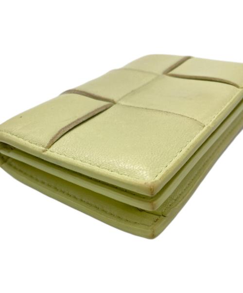 BOTTEGA VENETA（ボッテガベネタ）BOTTEGA VENETA (ボッテガベネタ) カードケース 黄緑の古着・服飾アイテム