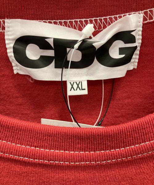 CDG（シーディージー）CDG (シーディージー) OVERDYED LOGO T-SHIRT レッド サイズ:ＸＸＬ 未使用品の古着・服飾アイテム
