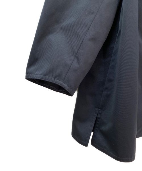 DRAWER（ドゥロワー）DRAWER (ドゥロワー) グログランノーカラーコート ネイビー サイズ:36の古着・服飾アイテム