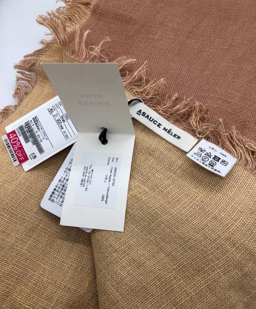 ASAUCE MELER（アソースメレ）ASAUCE MELER (アソースメレ) リネンストール ベージュ 未使用品の古着・服飾アイテム