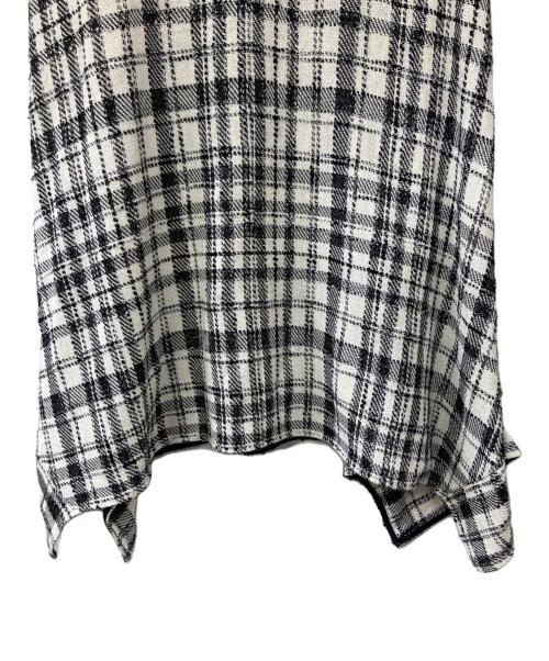 l’heritage martinique（レリタージュ マルティニーク）l’heritage martinique (レリタージュ マルティニーク) モノトーンチェックツィードスカート ブラック サイズ:2の古着・服飾アイテム