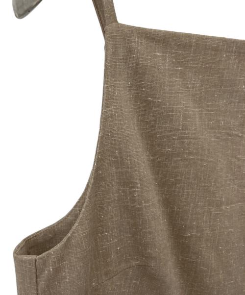 Noble（ノーブル）Noble (ノーブル) 麻ストレッチキャミソールワンピース ベージュ サイズ:38　の古着・服飾アイテム