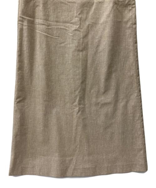 Noble（ノーブル）Noble (ノーブル) 麻ストレッチキャミソールワンピース ベージュ サイズ:38　の古着・服飾アイテム