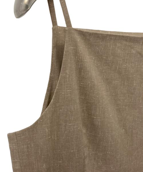 Noble（ノーブル）Noble (ノーブル) 麻ストレッチキャミソールワンピース ベージュ サイズ:38　の古着・服飾アイテム