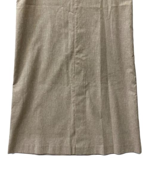Noble（ノーブル）Noble (ノーブル) 麻ストレッチキャミソールワンピース ベージュ サイズ:38　の古着・服飾アイテム