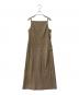 Noble（ノーブル）の古着「麻ストレッチキャミソールワンピース」｜ベージュ
