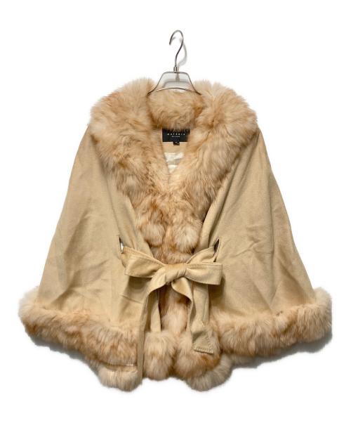 MATERIA（マテリア）MATERIA (マテリア) フォックスファーケープマント ベージュ サイズ:38の古着・服飾アイテム