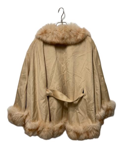 MATERIA（マテリア）MATERIA (マテリア) フォックスファーケープマント ベージュ サイズ:38の古着・服飾アイテム