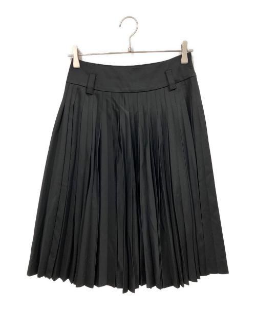 CELINE（セリーヌ）CELINE (セリーヌ) ウールプリーツスカート ブラック サイズ:36の古着・服飾アイテム