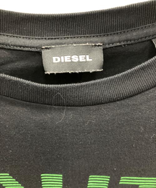 DIESEL（ディーゼル）DIESEL (ディーゼル) プリントTシャツ ブラック サイズ:Мの古着・服飾アイテム