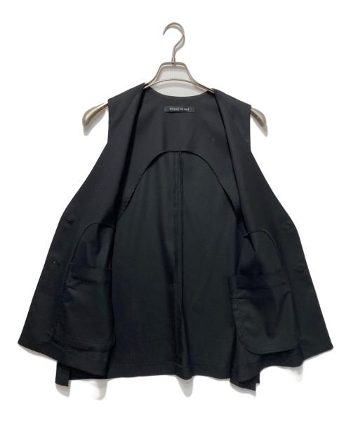 mizuiro-ind（ミズイロインド）mizuiro-ind (ミズイロインド) deep V neck wide vest ブラック サイズ:Freeの古着・服飾アイテム