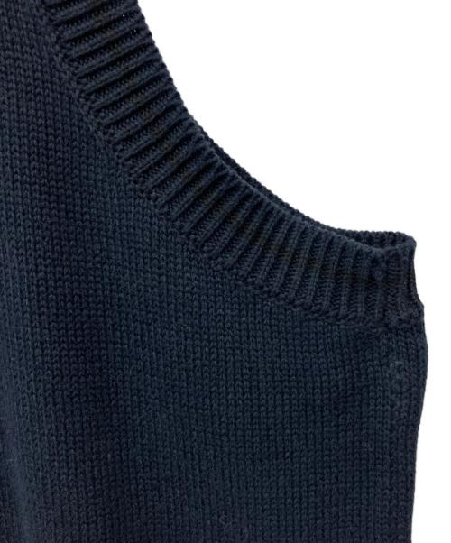 Y's（ワイズ）Y's (ワイズ) バックオープンキャミソールニット ネイビー サイズ:Fの古着・服飾アイテム