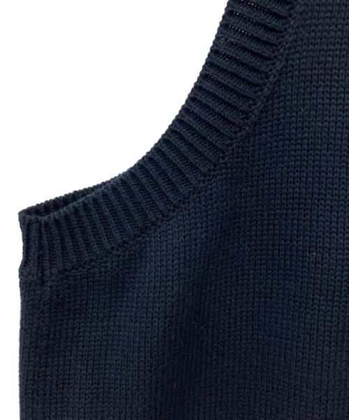 Y's（ワイズ）Y's (ワイズ) バックオープンキャミソールニット ネイビー サイズ:Fの古着・服飾アイテム