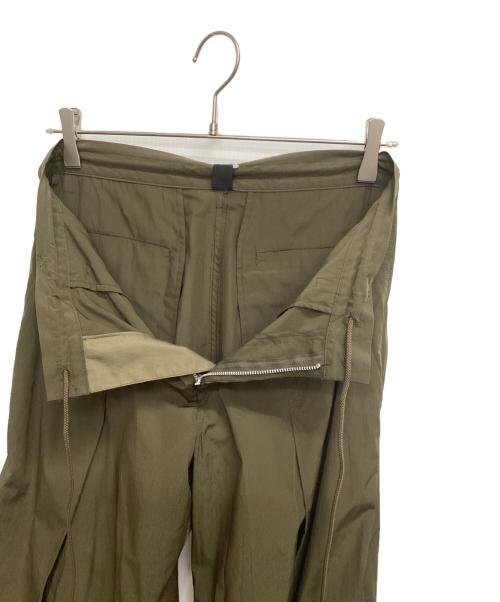 Y's（ワイズ）Y's (ワイズ) WIDE LEG PLEATED PANTS オリーブ サイズ:1 未使用品の古着・服飾アイテム