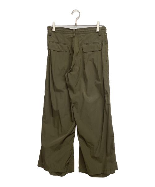 Y's（ワイズ）Y's (ワイズ) WIDE LEG PLEATED PANTS オリーブ サイズ:1 未使用品の古着・服飾アイテム