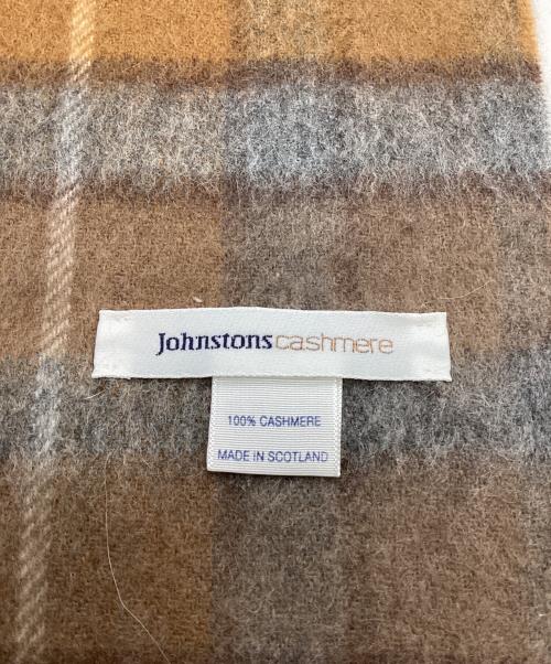 JOHNSTONS（ジョンストンズ）JOHNSTONS (ジョンストンズ) カシミヤマフラー ブラウンの古着・服飾アイテム