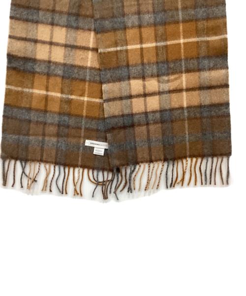 JOHNSTONS（ジョンストンズ）JOHNSTONS (ジョンストンズ) カシミヤマフラー ブラウンの古着・服飾アイテム