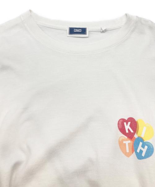 KITH（キス）KITH (キス) キャンディーハートロゴL/S ホワイト サイズ:Sの古着・服飾アイテム