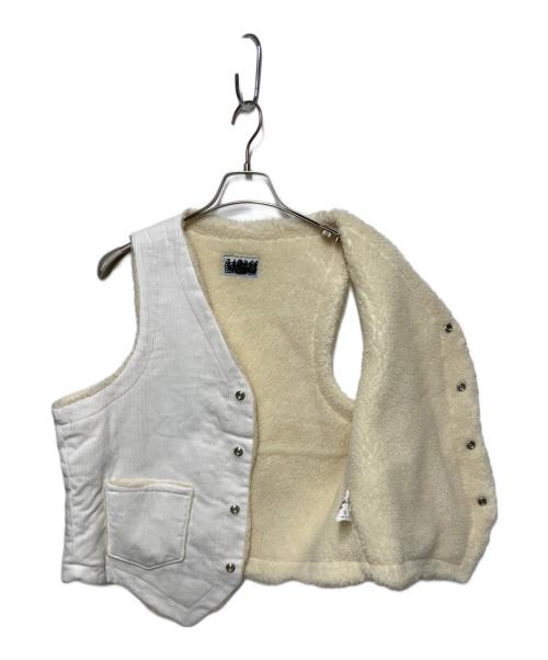 CLASS（クラス）CLASS (クラス) LONG SLAB CORDUROY VEST ホワイト サイズ:3の古着・服飾アイテム
